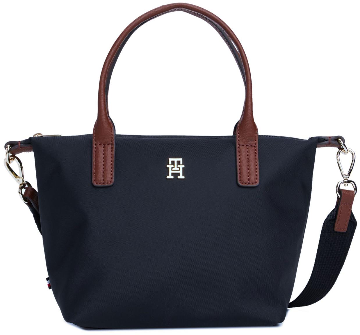 Tommy Hilfiger Kurzgrifftasche Nylon Popette Mini Tote Spaceblue