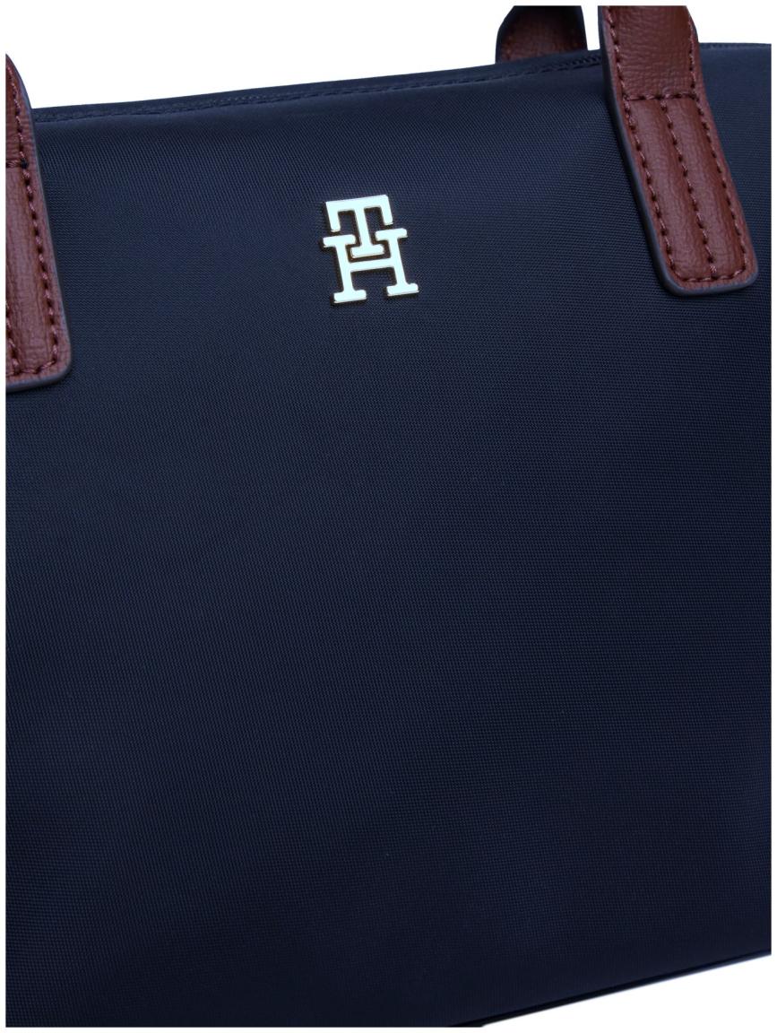 Tommy Hilfiger Kurzgrifftasche Nylon Popette Mini Tote Spaceblue