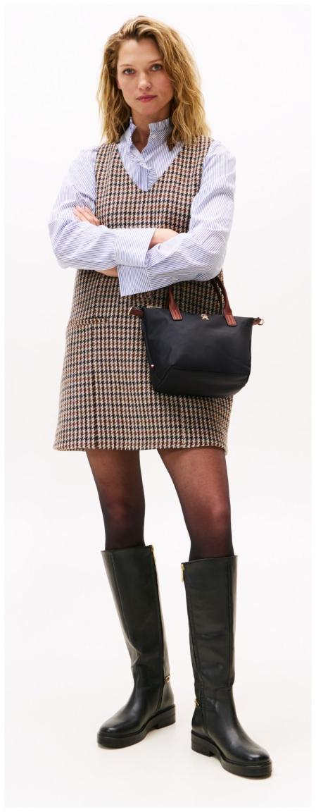 Tommy Hilfiger Kurzgrifftasche Nylon Popette Mini Tote Spaceblue