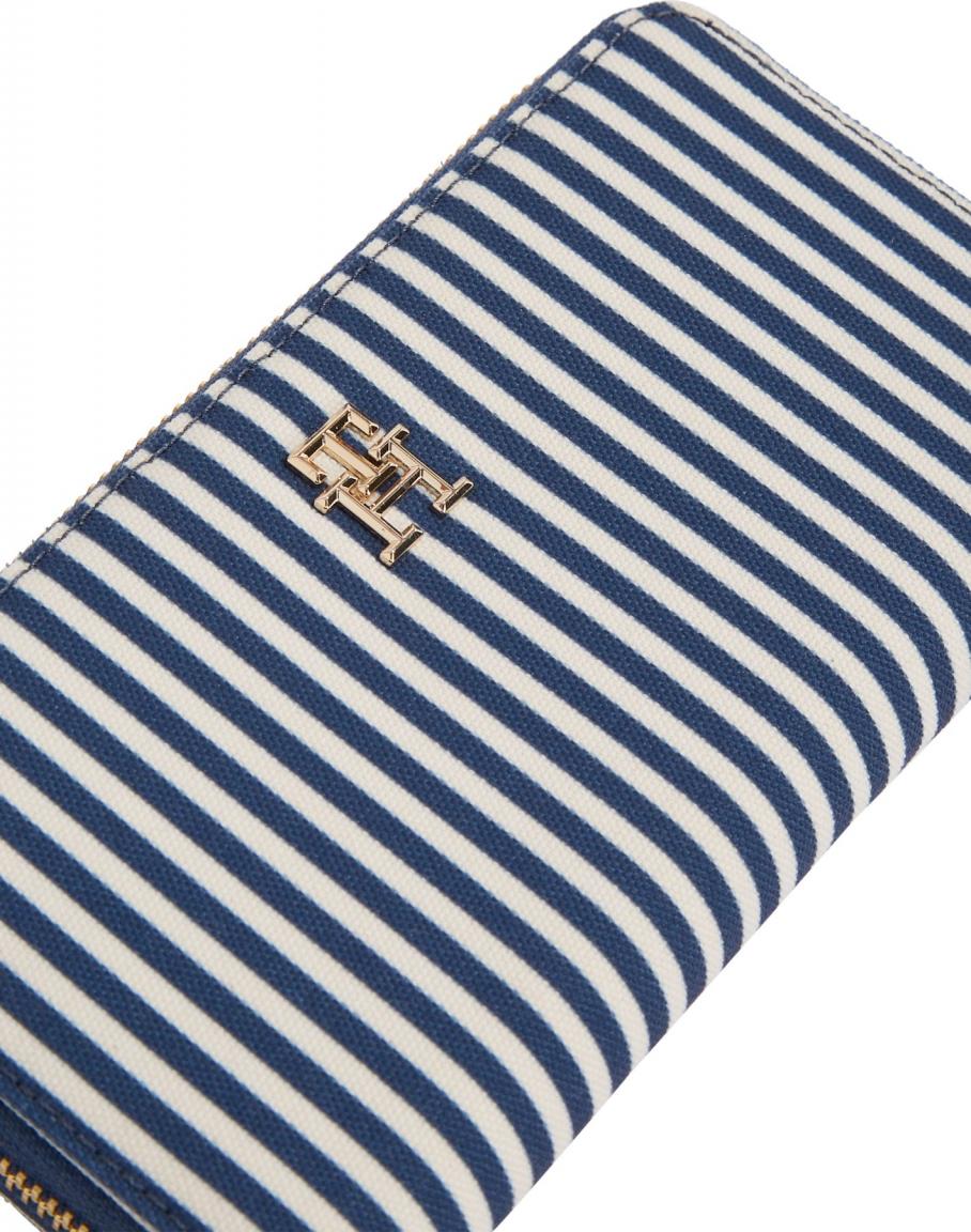 Tommy Hilfiger Longbörse Poppy Summer LRG ZA Space Blue Stripe 