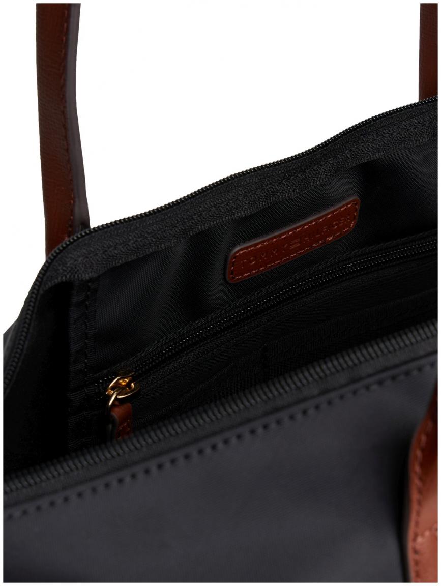 Tommy Hilfiger Medium Nylontasche schwarz Popette Tote