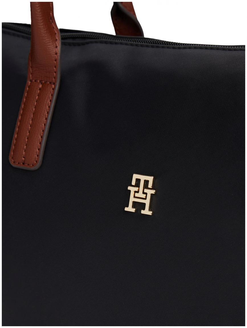 Tommy Hilfiger Medium Nylontasche schwarz Popette Tote