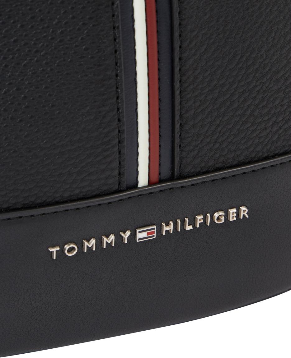 Tommy Hilfiger Mini Reporter schwarz TH Central Stripe Männertasche