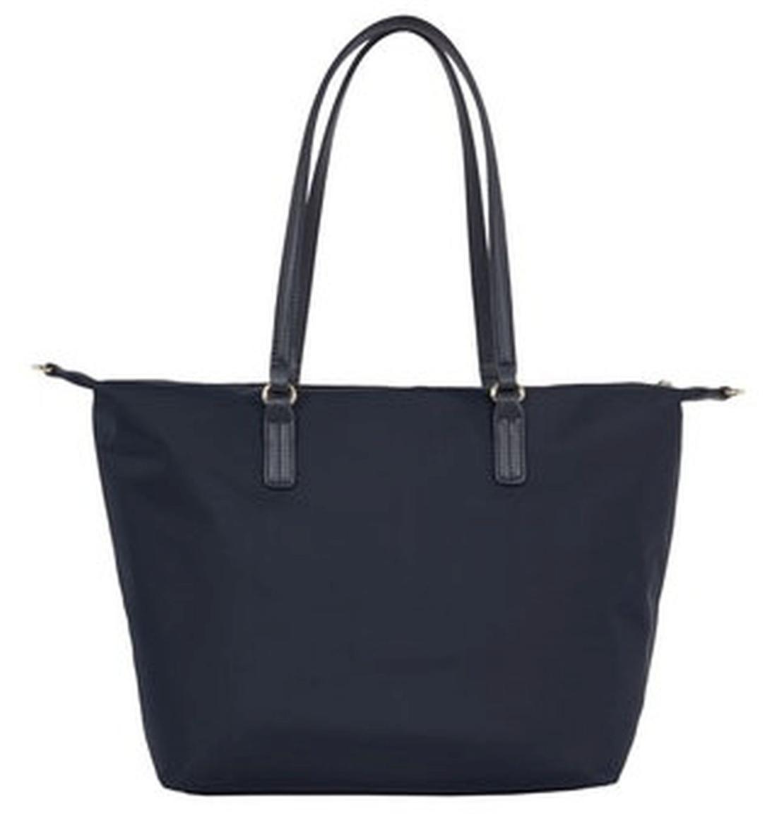 Tommy Hilfiger Poppy Space Blue Blau Tote Corp Markenstrips Shopper