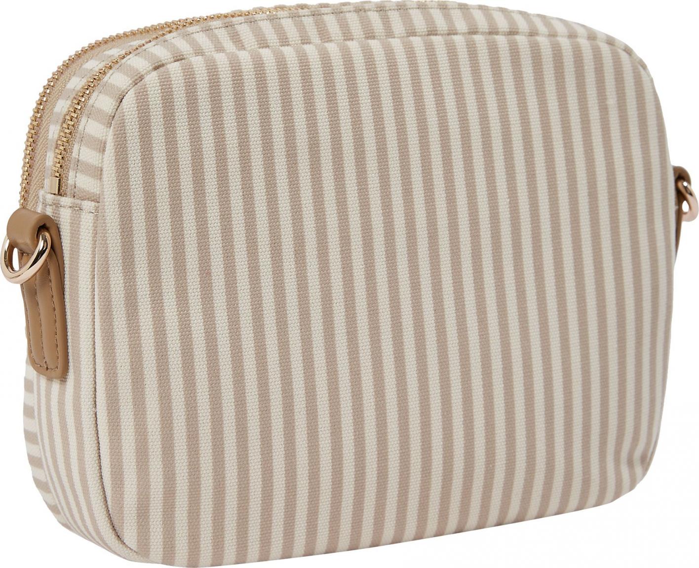 Tommy Hilfiger Poppy Summer Camera Bag Safari Canvas Stripe Beige