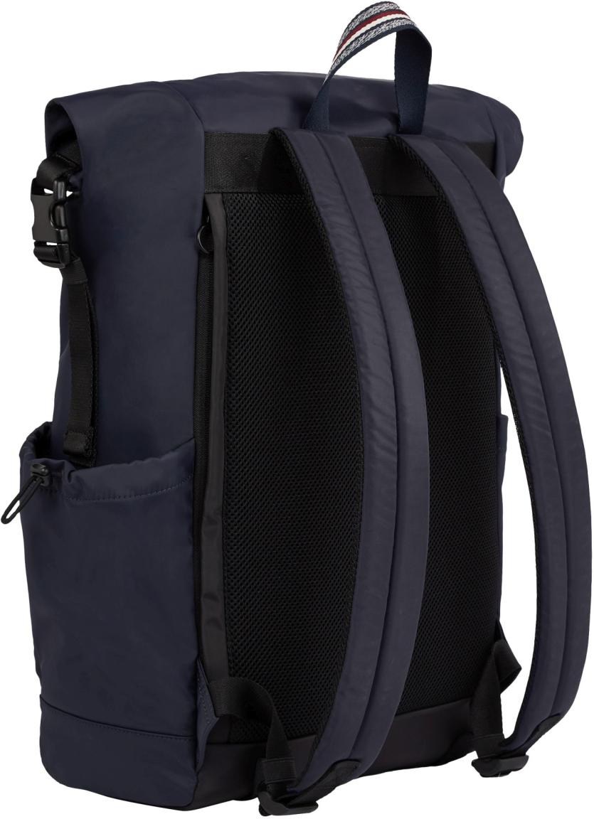 Tommy Hilfiger Rucksack Überschlag Rolltop Men Blau Recycling 