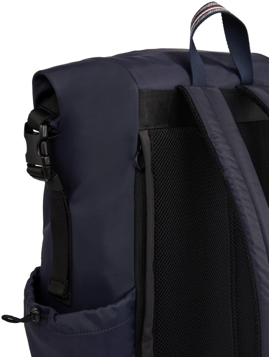 Tommy Hilfiger Rucksack Überschlag Rolltop Men Blau Recycling 