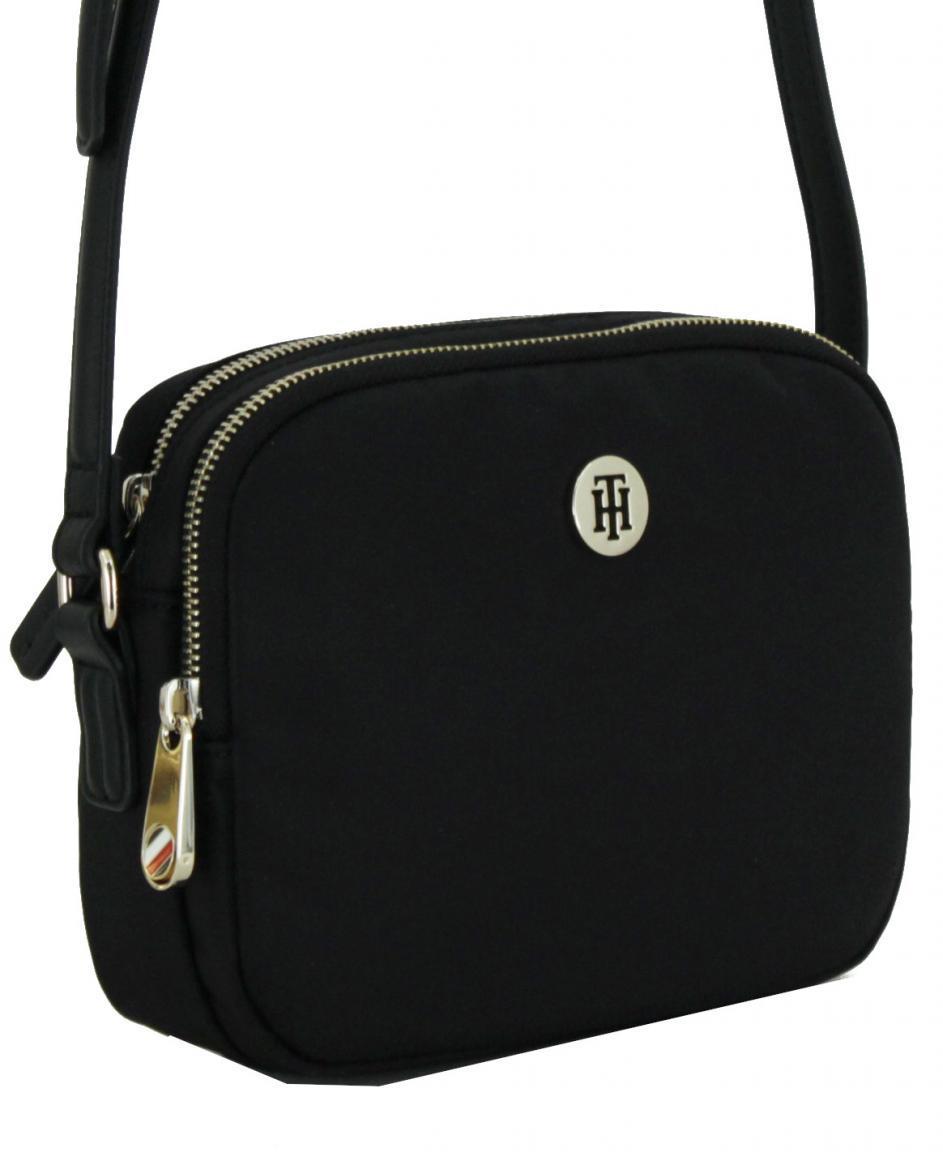 Tommy Hilfiger Schultertasche Black Recyceltes Material schwarz