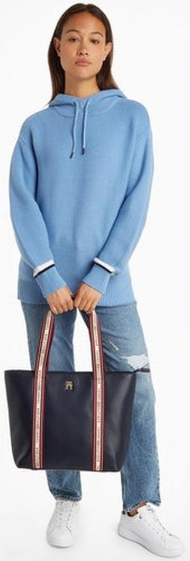 Tommy Hilfiger Shopper dunkelblau Streifen Space Blue Tommy Life