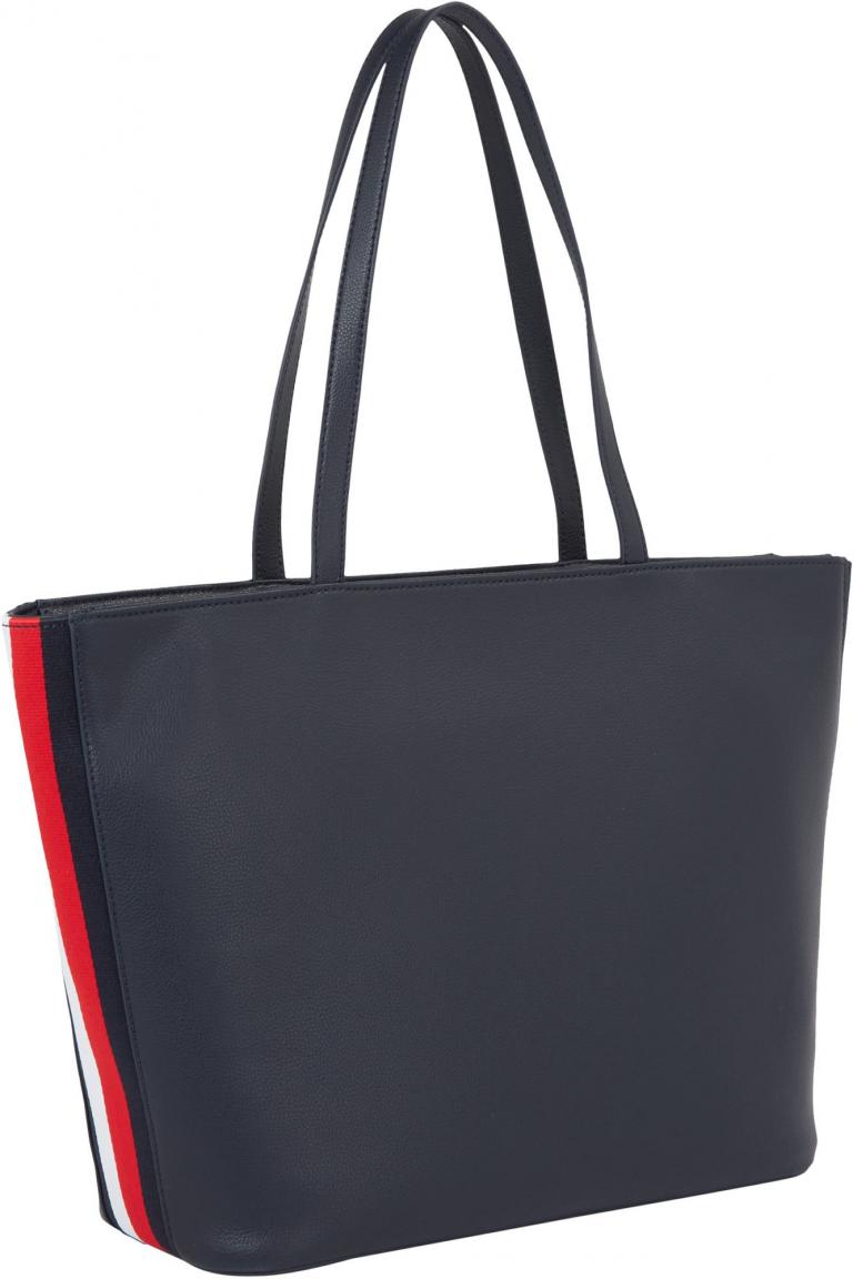 Tommy Hilfiger Shopper sportlich Hilfiger Stripes TH Essential SC Tote Corp 