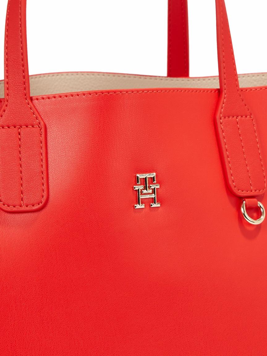 Tommy Hilfiger Shoppertasche Iconic Satchel Fierce Red