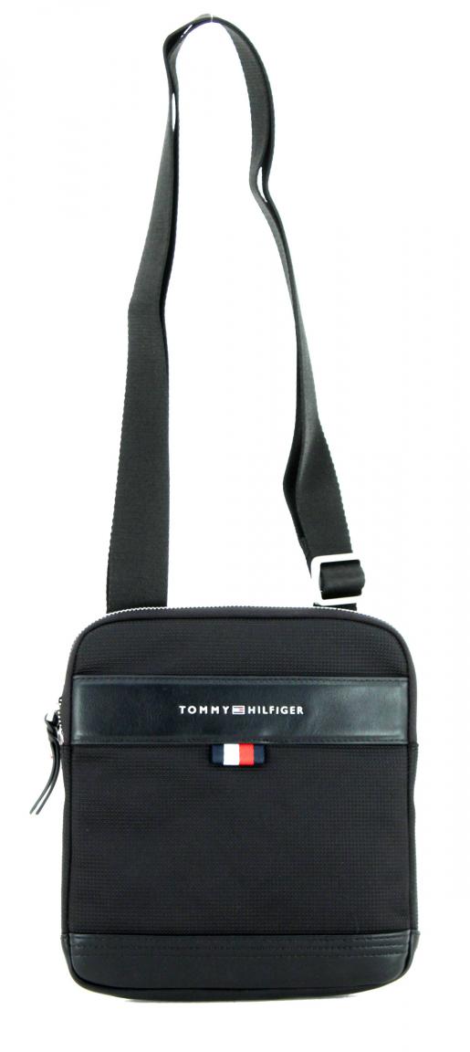 Tommy Hilfiger Tailored Mini Crossovertasche schwarz Nylon