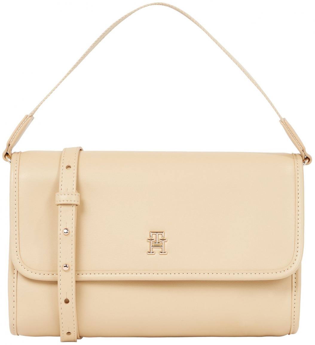 Tommy Hilfiger Überschlagtasche dunkelbeige Monotype Wheat