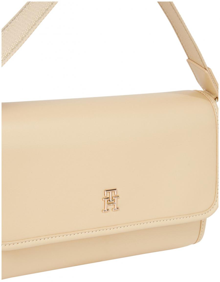 Tommy Hilfiger Überschlagtasche dunkelbeige Monotype Wheat