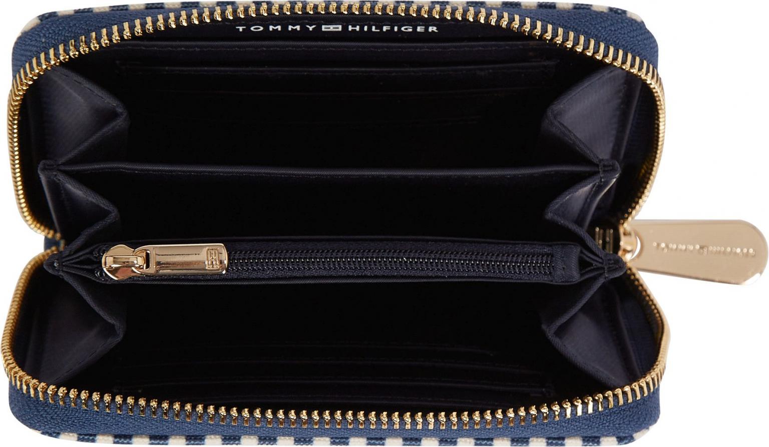 Tommy Hilfiger Zip Arround Börse Poppy Summer Med ZA Marine gestreift nachhaltig