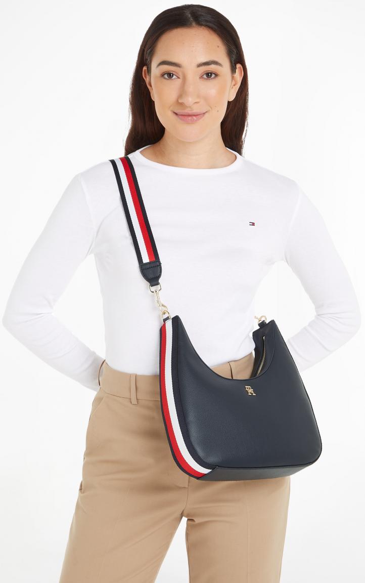 Tommy Hilfiger asymmetrische Crossovertasche TH Essential dunkelblau