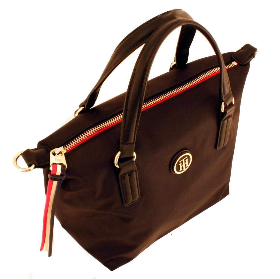 Tommy Hilfiger kleine Tote Bag Poppy schwarz Nylon
