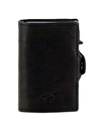 Tony Perotti Cardprotector Black Leder Italien Alukern