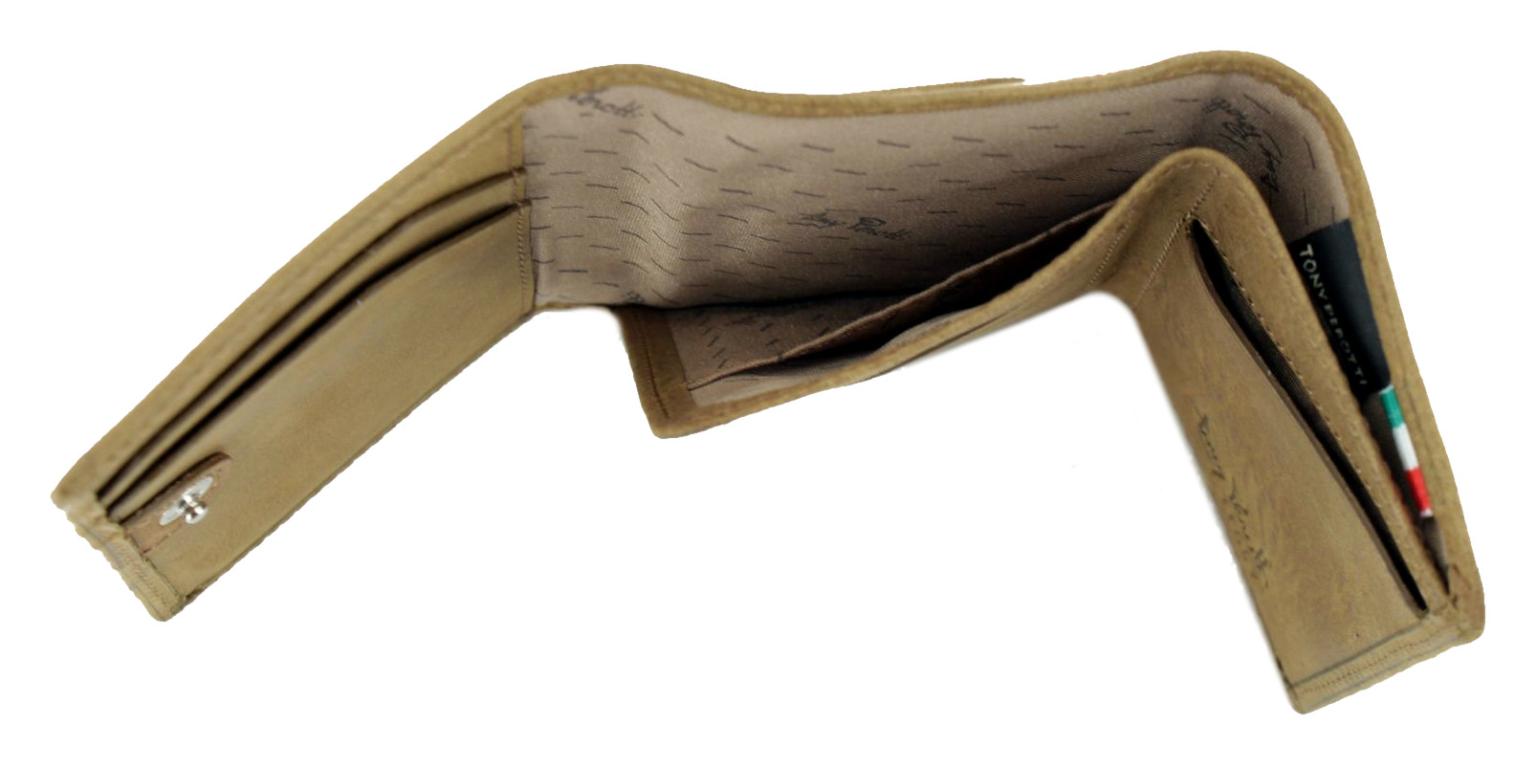 Tony Perotti Furbo Pure Portemonnaie Taupe pflanzlich gegerbt
