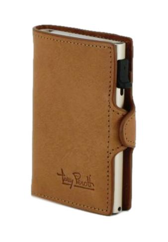 Tony Perotti Kartenetui mit Alukern Furbo Fucheccio Miele Braun