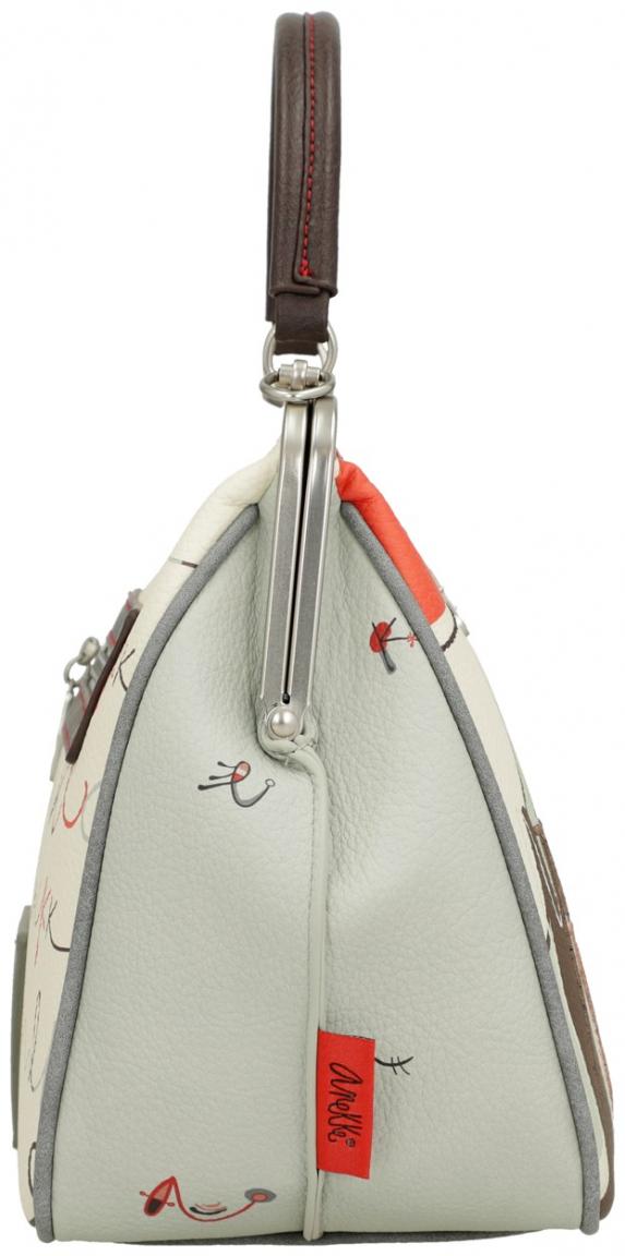 Top Handle Bag bestickt Anekke Alma Ole Arzttasche beige bunt