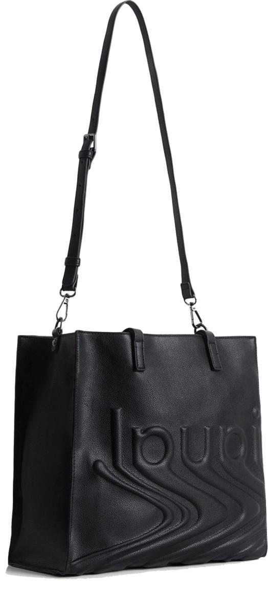 Tote Bag Desigual Psico Logo Merlo Negro Black Wellendesign