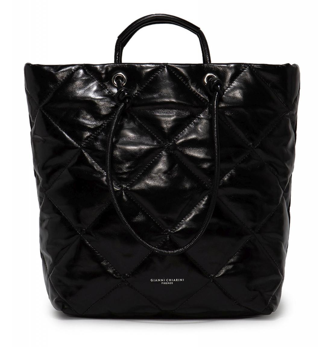 Tote Bag Gianni Chiarini Kate schwarz Nero Lederbeschichtung
