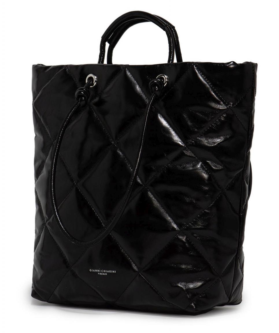 Tote Bag Gianni Chiarini Kate schwarz Nero Lederbeschichtung