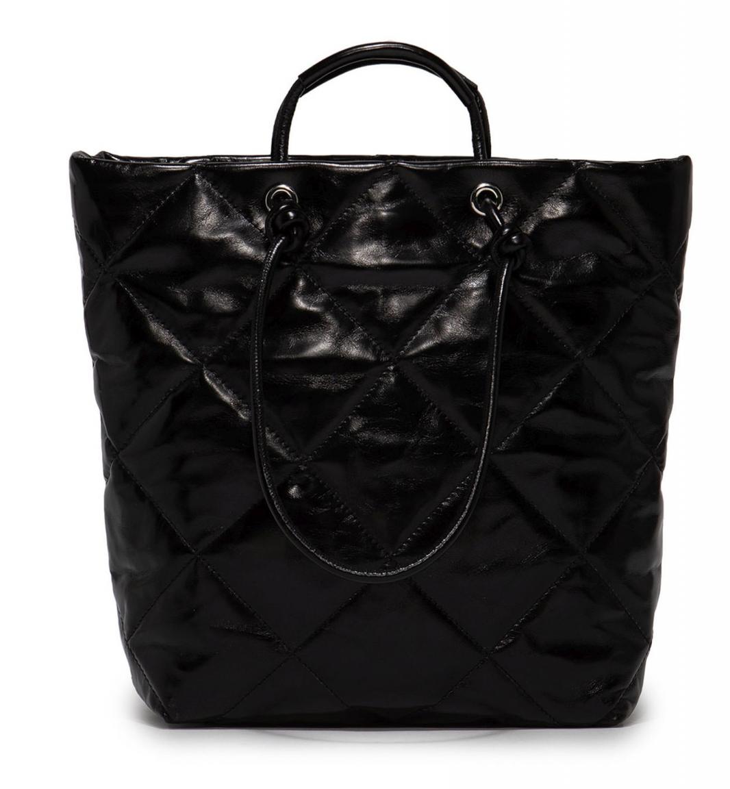 Tote Bag Gianni Chiarini Kate schwarz Nero Lederbeschichtung