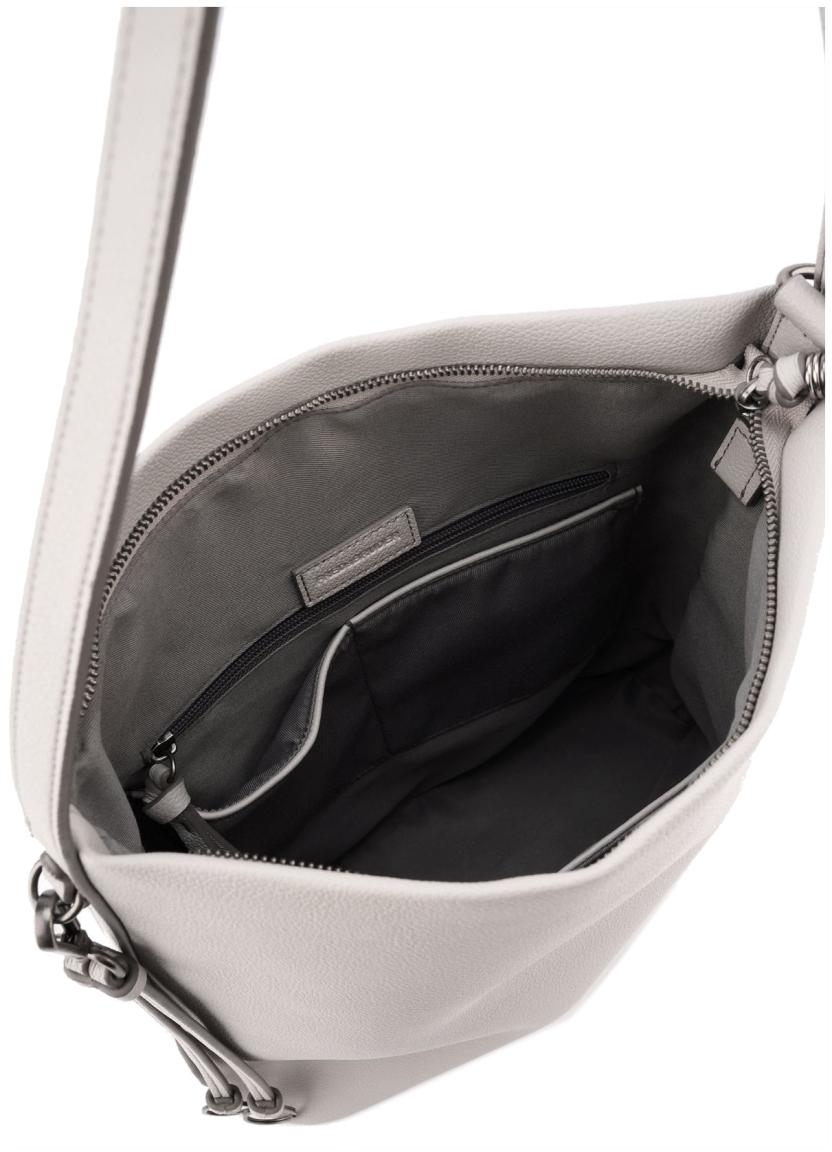 Tote Bag Leder FredsBruder MyBestie Upright Hobo Light Grey