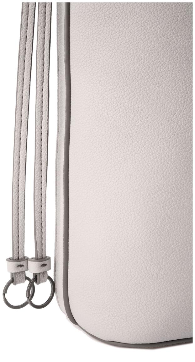 Tote Bag Leder FredsBruder MyBestie Upright Hobo Light Grey