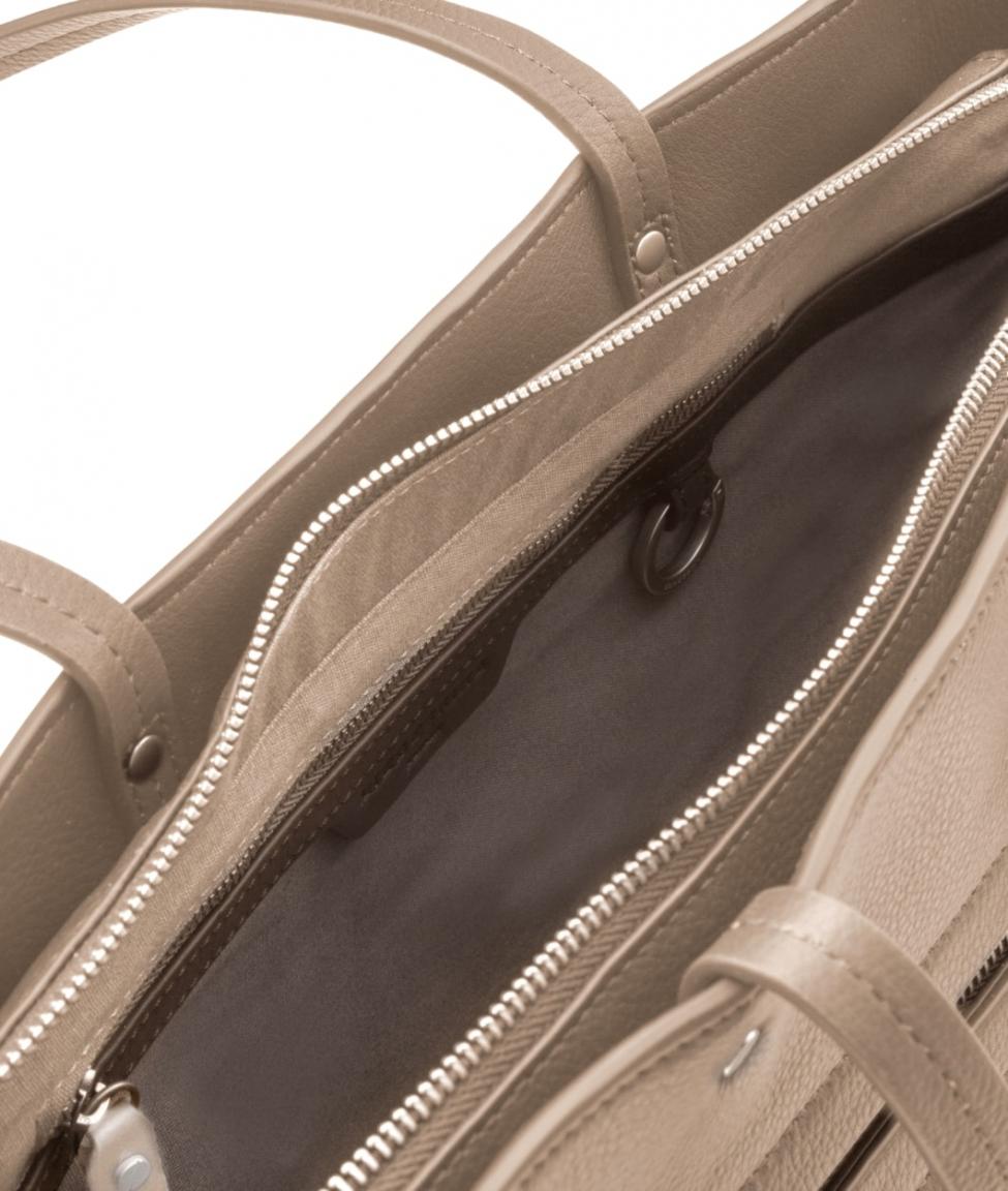 Tote Bag Liebeskind Berlin MDShoppeL Taupe grau Leder Shopper