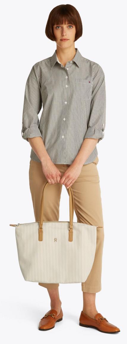 Tote Bag Poppy Summer Tommy Hilfiger Safari Canvas Stipe Nachhaltig