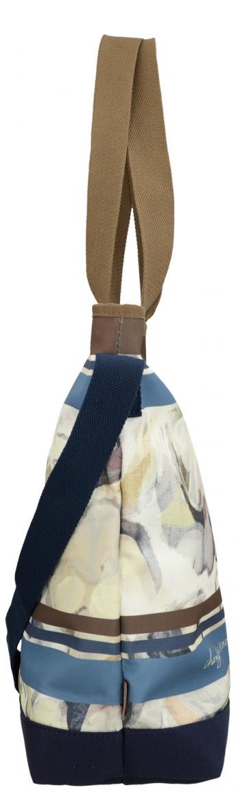 Tragetasche Anekke Memories Stories floraler Print blau braun bunt