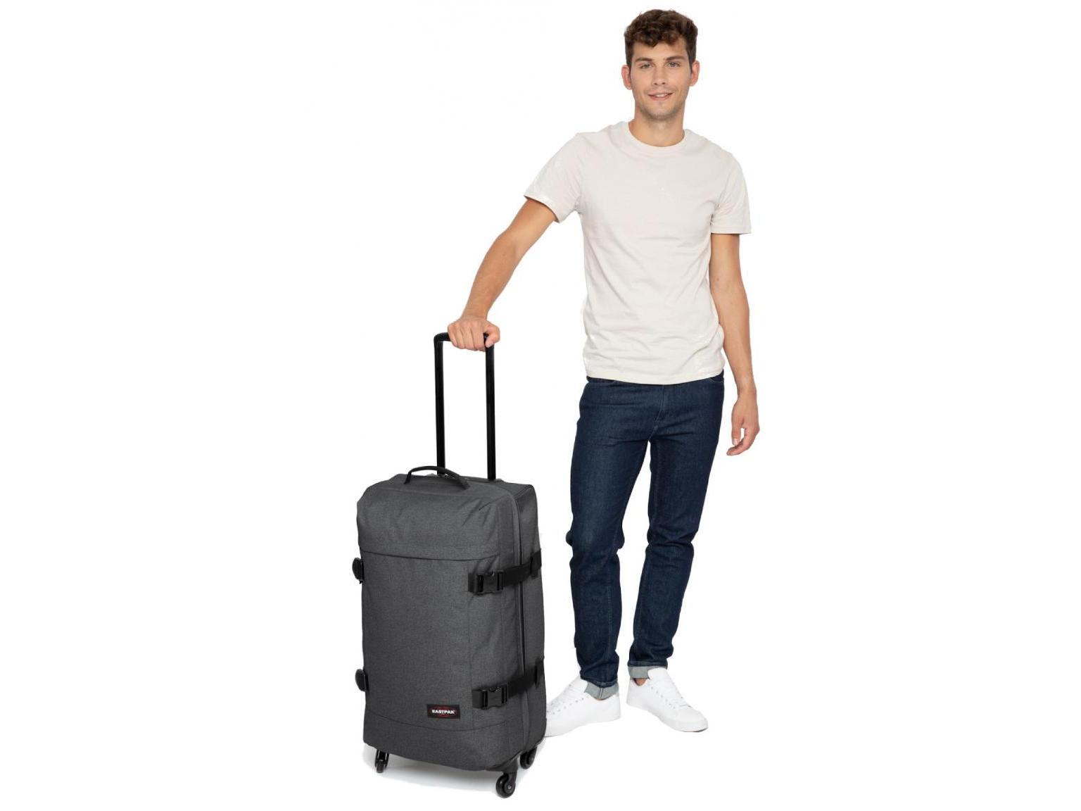 Trans4 M Reisetrolley Eastpak Black Denim Zahlenschloss grau