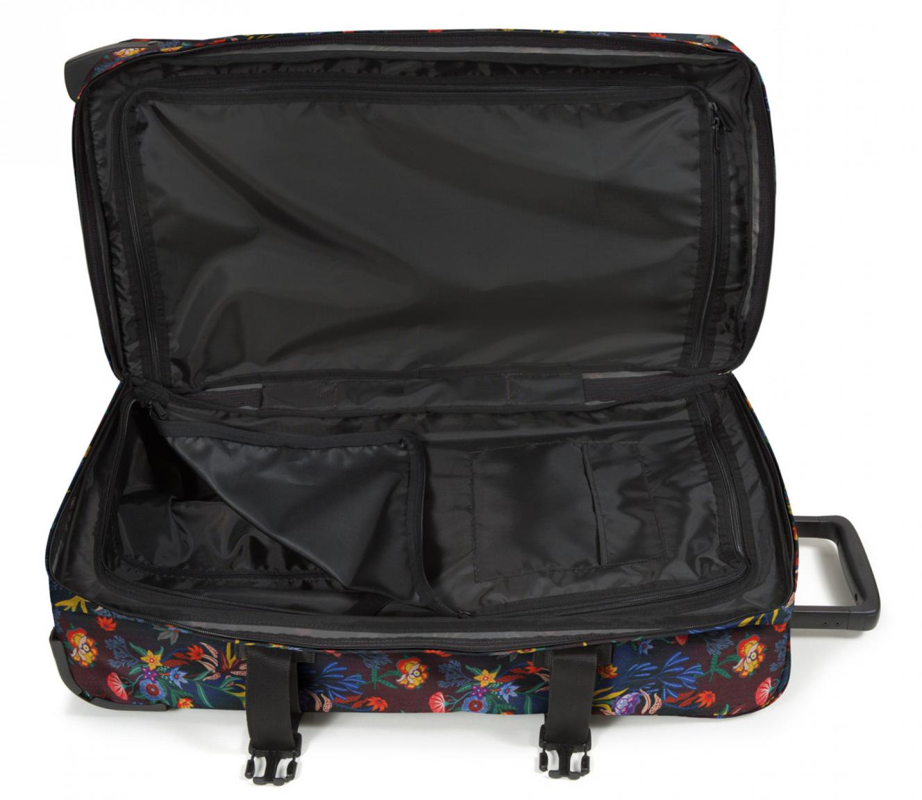 Tranverz M Rollenkoffer Reisetasche Eastpak Blumen Trippy Blue