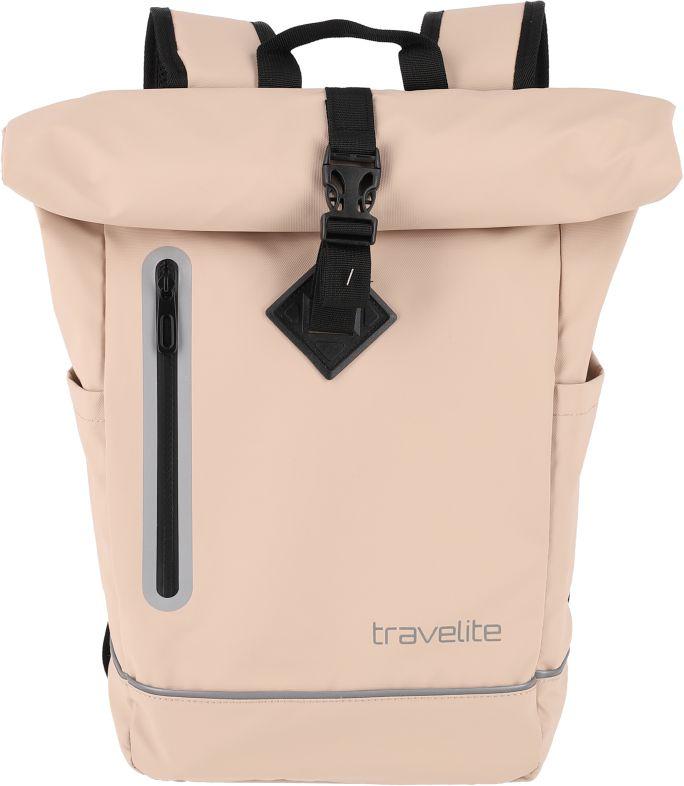 Travelite Basics Plane hellbraun beige Roll-Up Freizeitrucksack