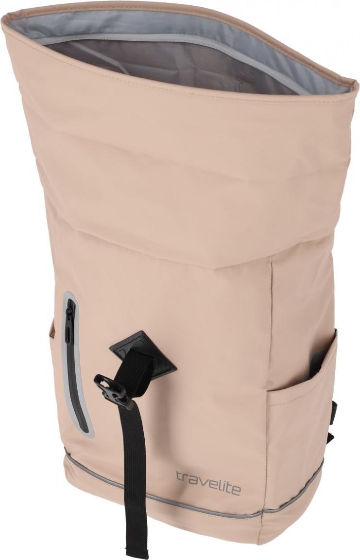 Travelite Basics Plane hellbraun beige Roll-Up Freizeitrucksack