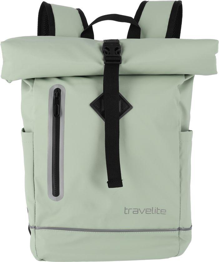 Travelite Basics Roll-Up Wanderrucksacks beschichtet hellgrün