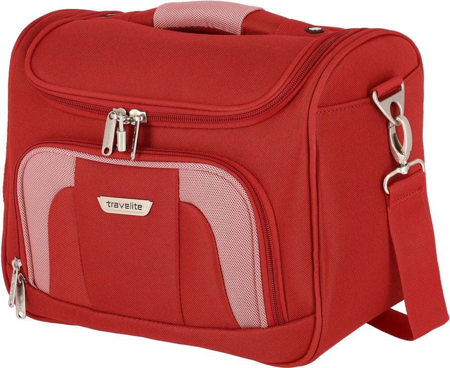 Travelite Beautycase Orlando rot Weichgepäck