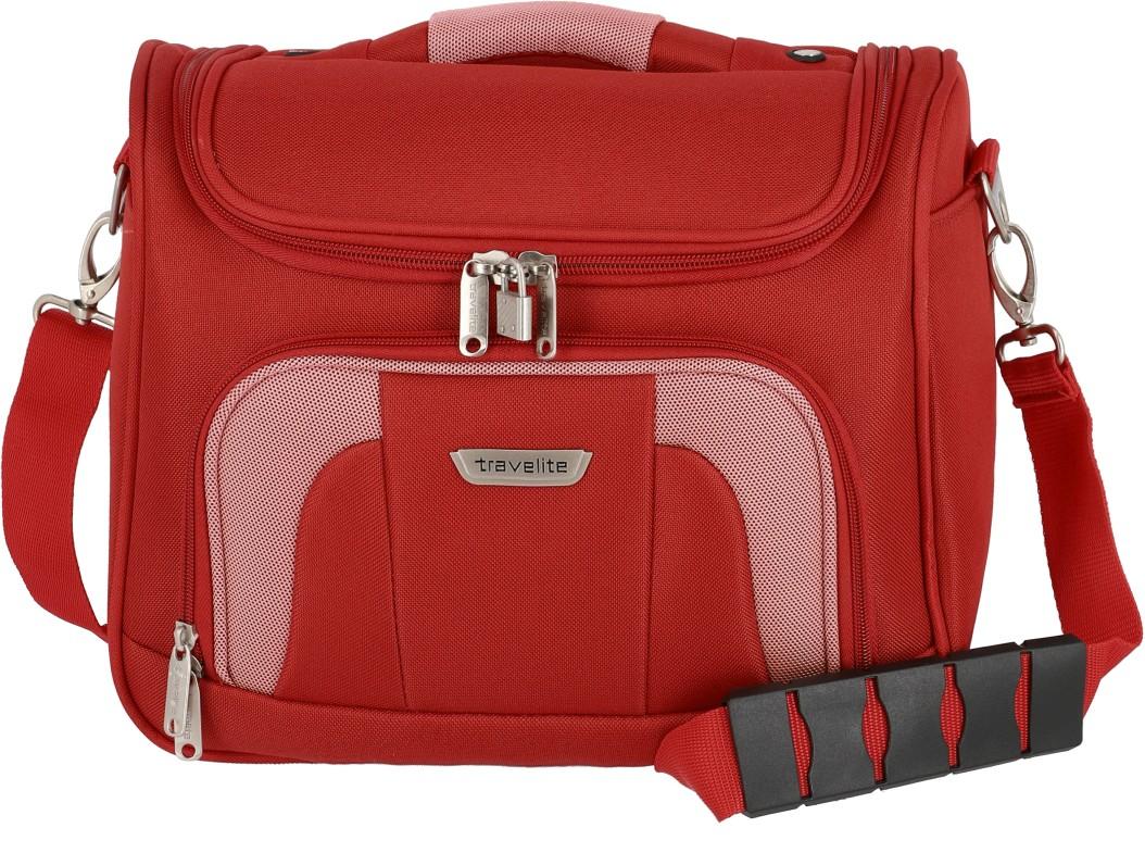 Travelite Beautycase Orlando rot Weichgepäck