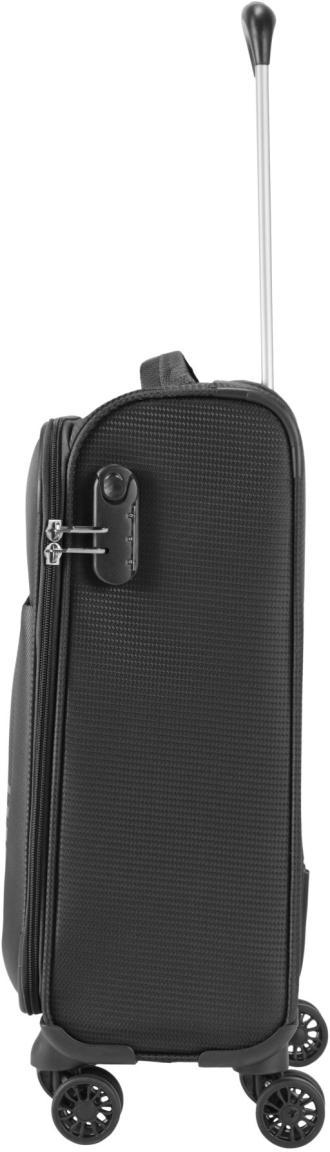 Travelite Bordtrolley Seaside S 55cm schwarz 4-Rad Weichgepäck