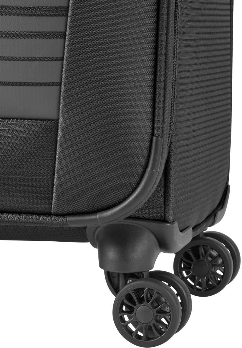 Travelite Bordtrolley Seaside S 55cm schwarz 4-Rad Weichgepäck