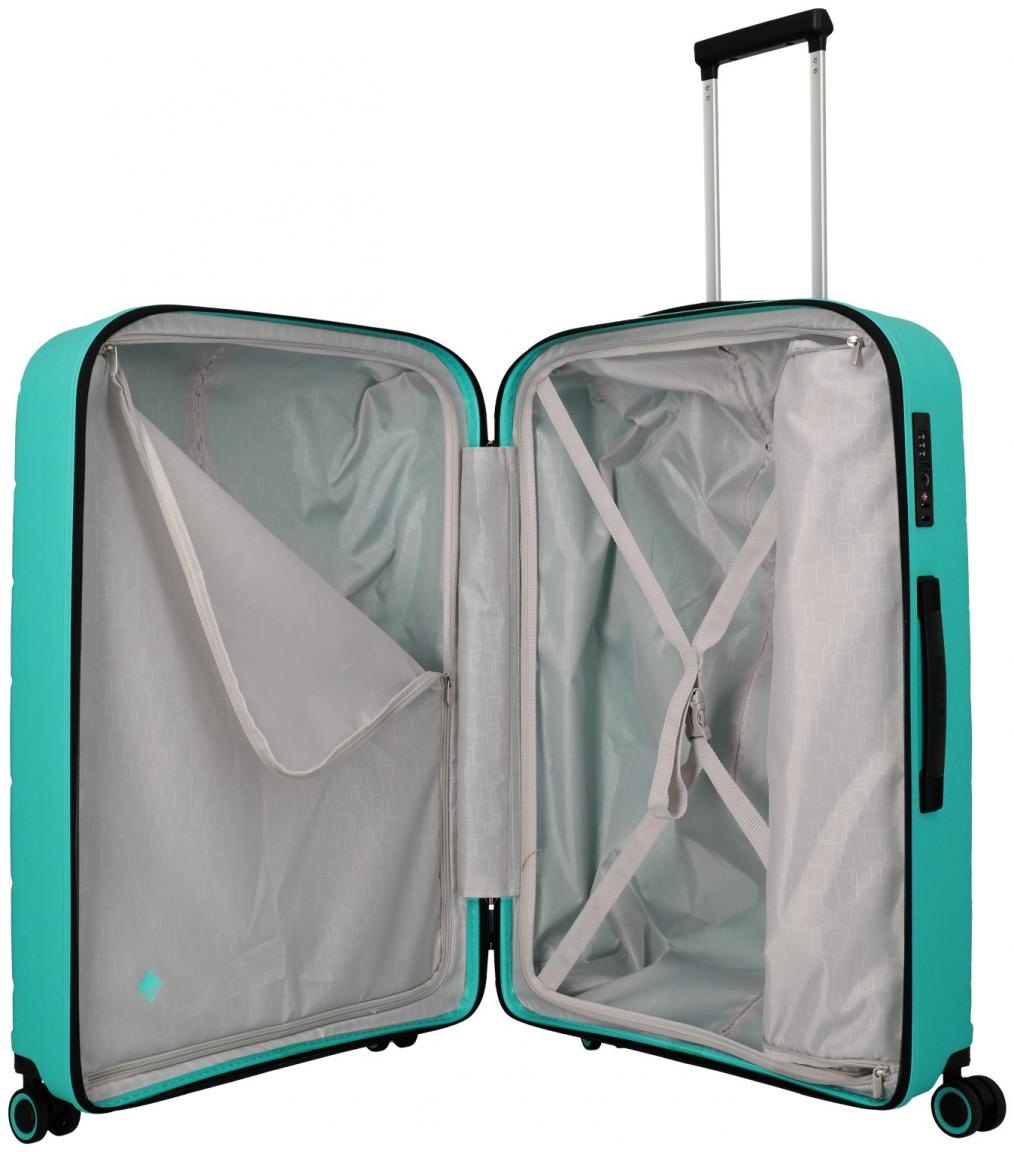 Travelite Burano 4w Trolley L 75cm türkis großer Flugkoffer