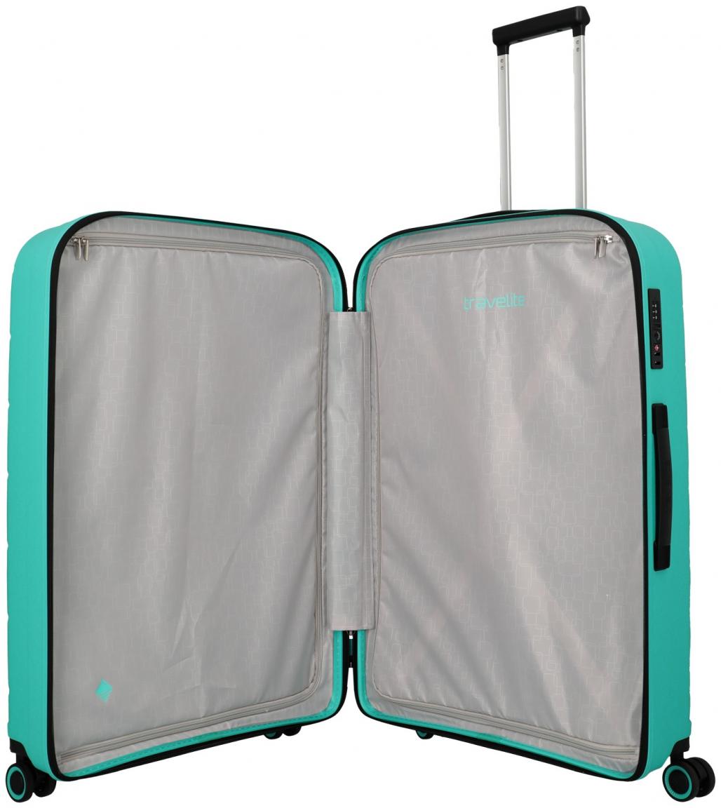 Travelite Burano 4w Trolley L 75cm türkis großer Flugkoffer