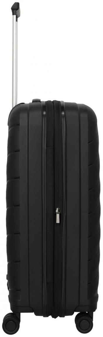 Travelite Burano 4w Trolley M 66cm schwarz erweiterbar Urlaubskoffer