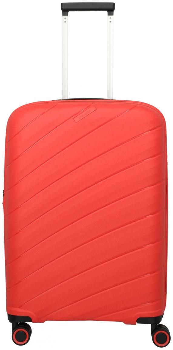 Travelite Burano M 66cm erweiterbarer Rollenkoffer Raspberry rot