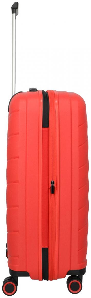 Travelite Burano M 66cm erweiterbarer Rollenkoffer Raspberry rot