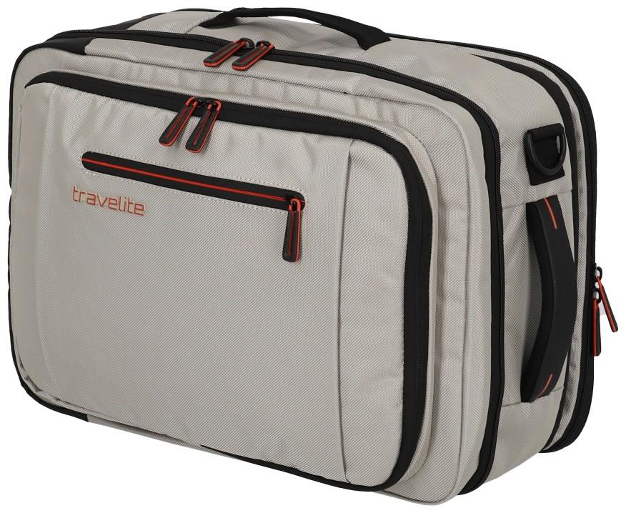 Travelite Businessrucksack Laptopfach Crosslite hellbeige natural