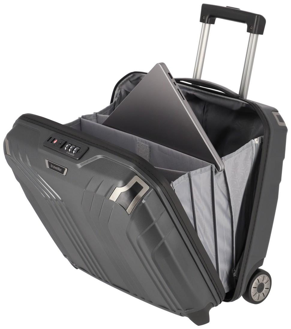 Travelite Businesswheeler Elvaa schwarz Laptopfach